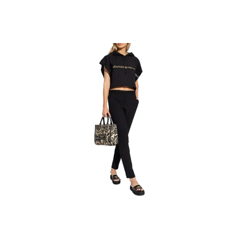 VERSACE Short Sleeved Drawstring Hoodie-3
