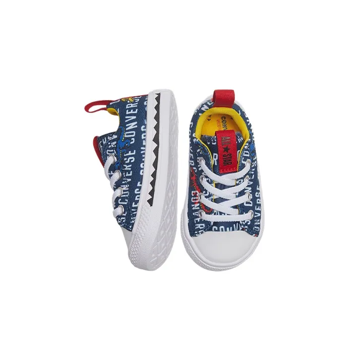 Converse Chuck Taylor All Star Superplay Low Top Toddler Shoes White Blue Letter Infant And Toddler-3