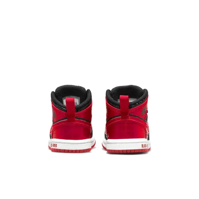 Jordan 1 Mid Black + Red = Bred TD-3
