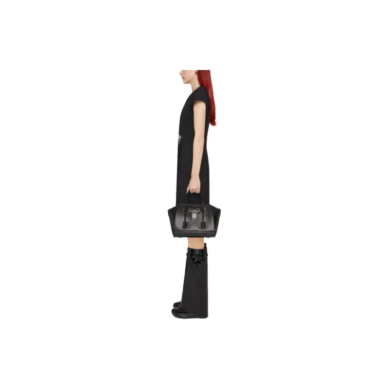 Givenchy U Lock Buckle Pleat Detail Dress-3