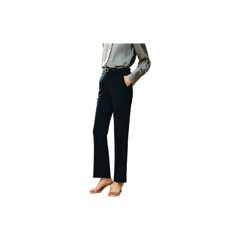INSUN Suit Trousers Women's Navy Blue-3