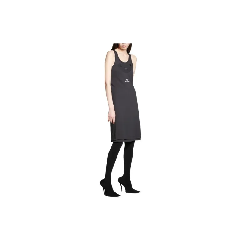 Balenciaga Layered Sleeveless Dress-2