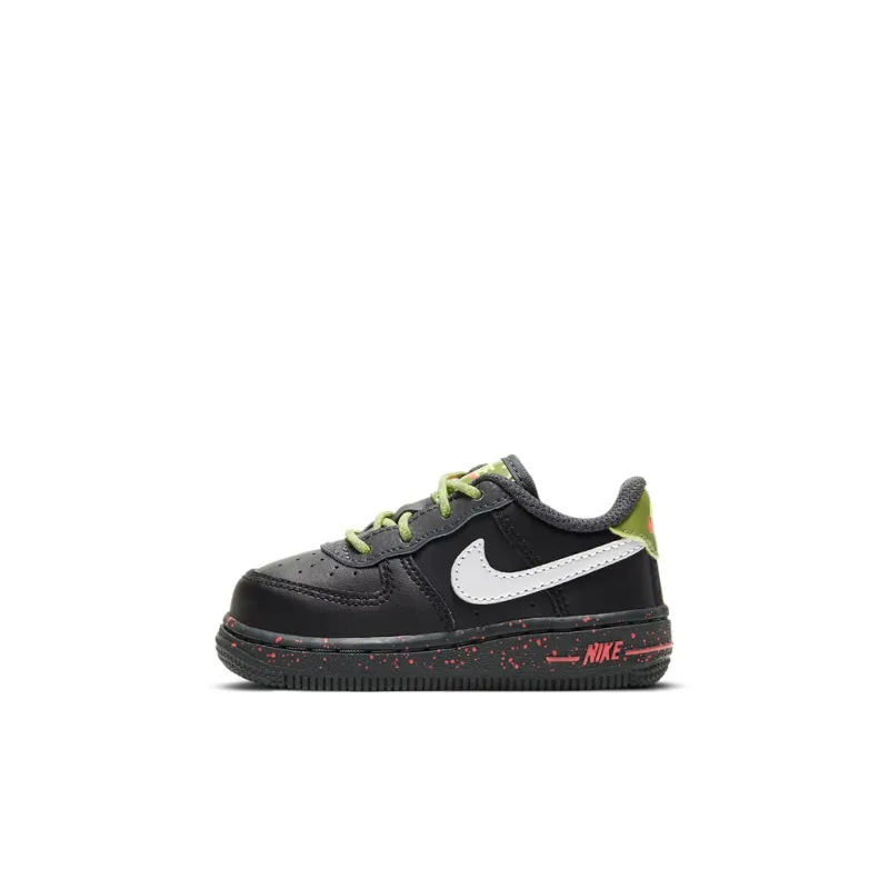 Nike Air Force 1 Low-Top Toddler Shoes Black Green Infant And Toddler-0