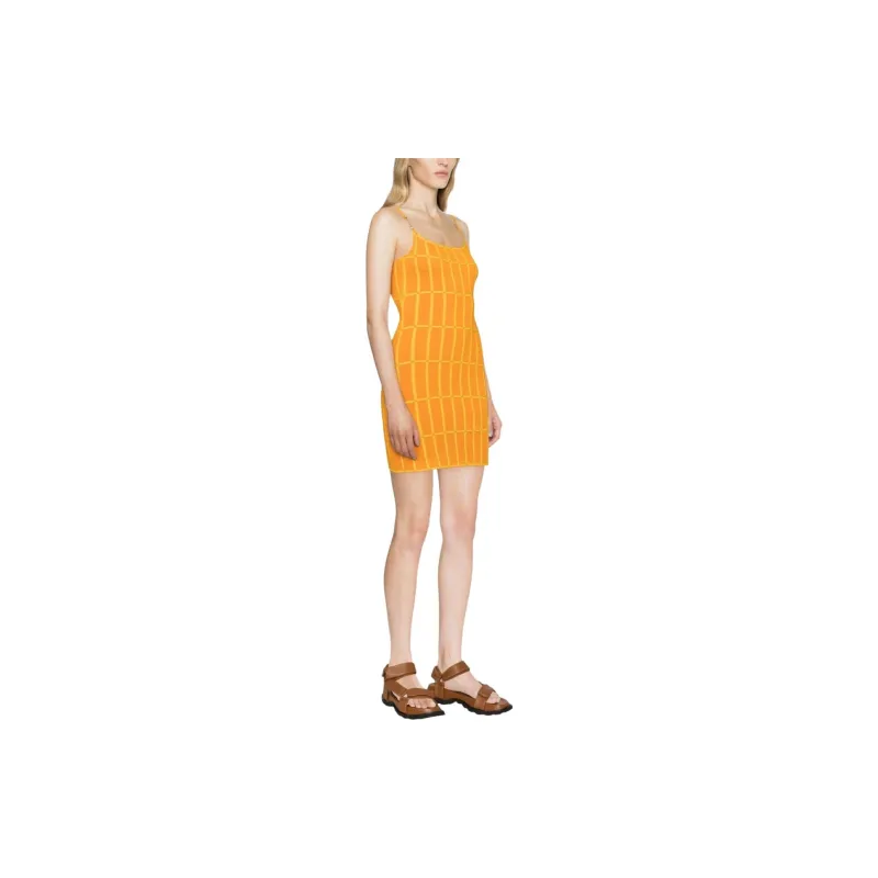 Jacquemus Slip Dresses Women's Orange-3