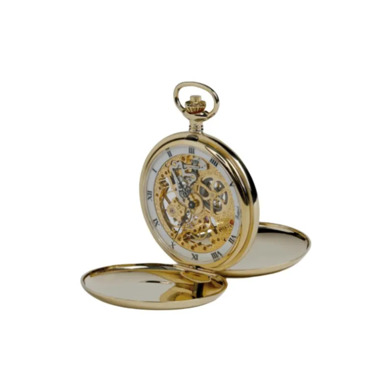 RAPPORT Mechanical Movement Metal Pocket Watch 52mm Unisex White-2