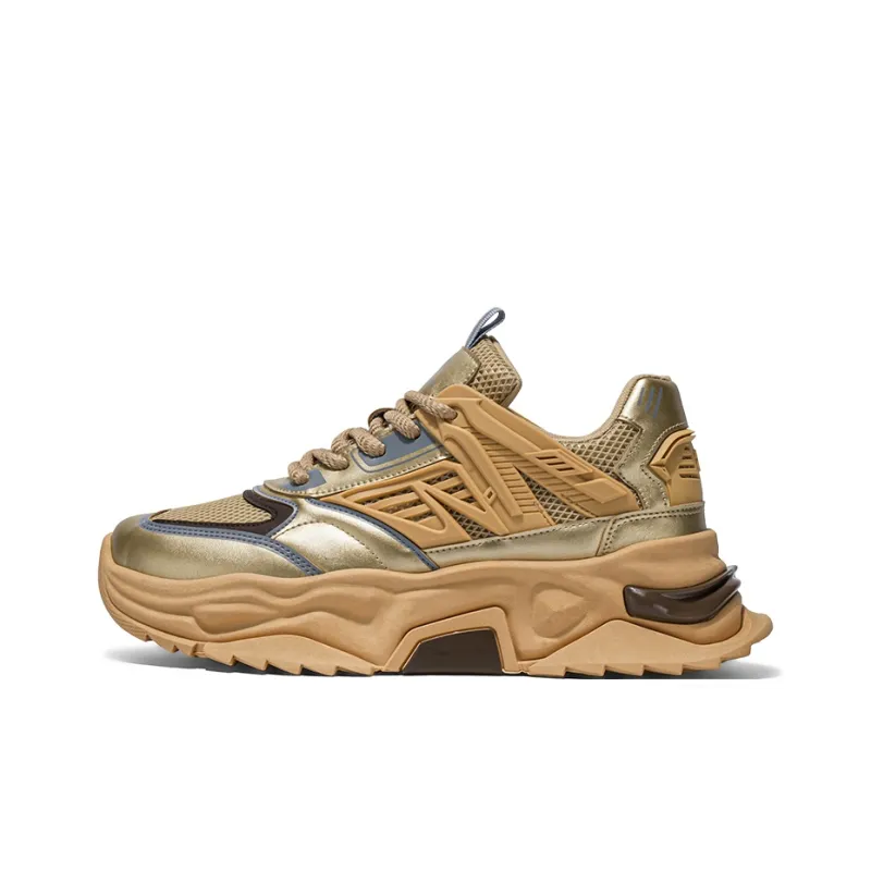 YIVELOVE Anti-Slip And Wear-Resistant Height Increasing Low-Top Chunky Sneakers Men's-4