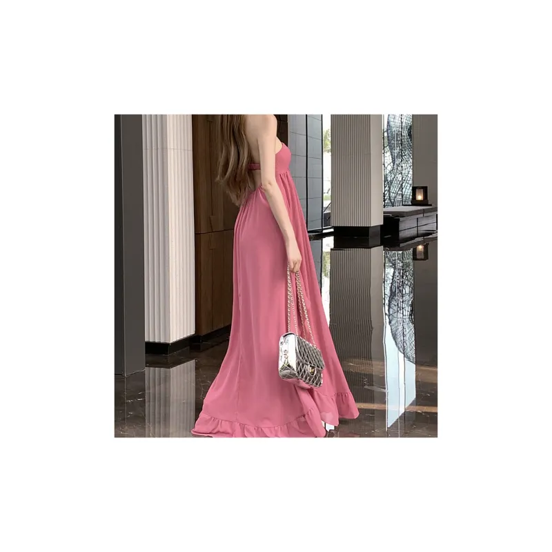 JOSR Slip Dresses Women's Pink-3