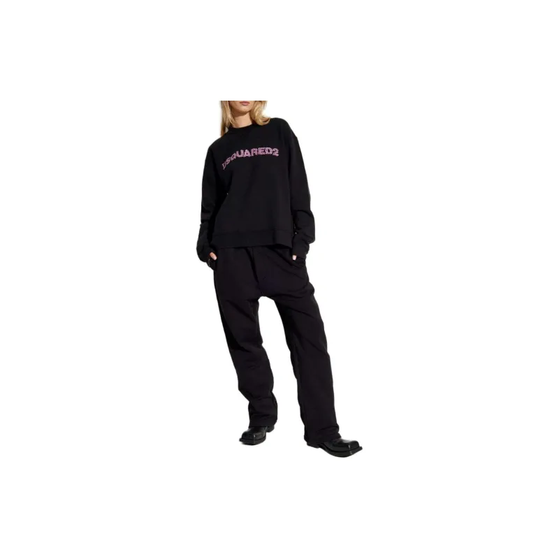 DSQUARED 2 Brushed Fleece Logo Cool Fit Sweatshirt-1