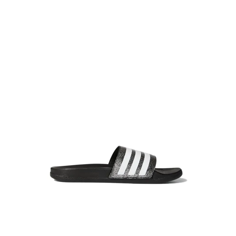 Adidas Abrasion Resistant Low Top Kids' Slippers Black White Kids'-1