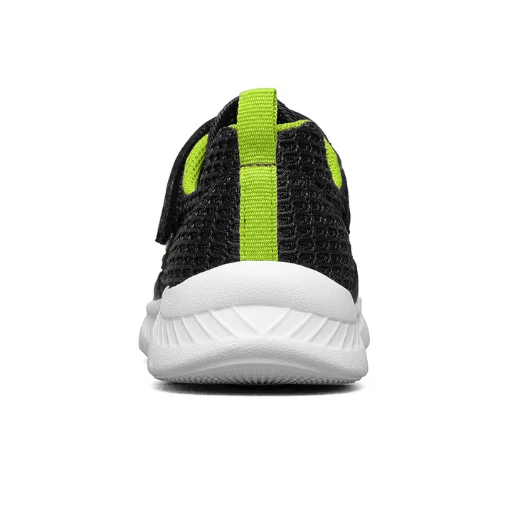 Skechers Go Run 400 Low Top Kids' Running Shoes Black Green Teenagers-4