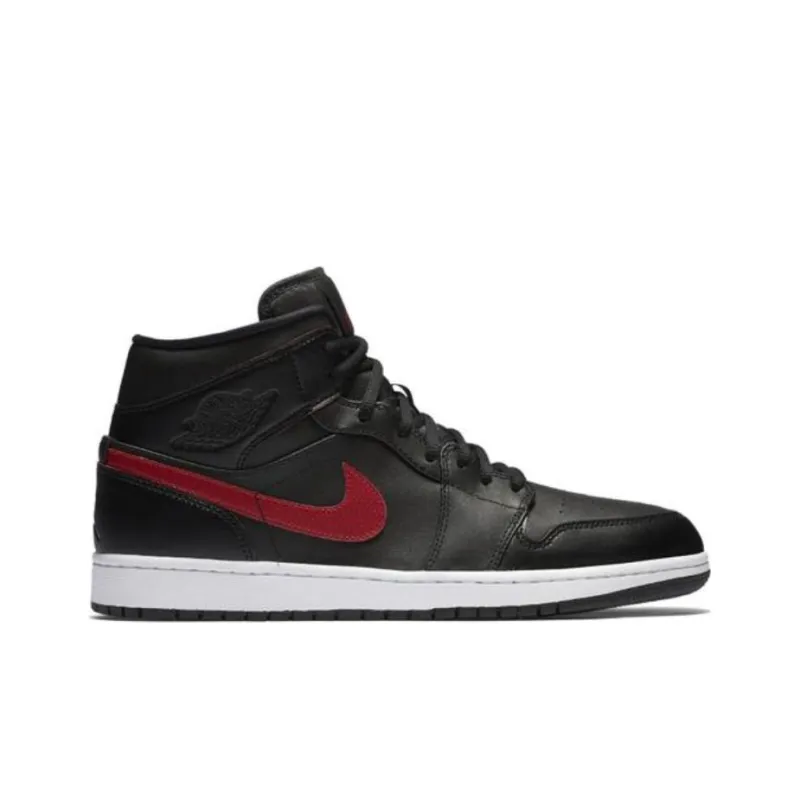 Jordan 1 Retro Mid GS Black Gym Red-1