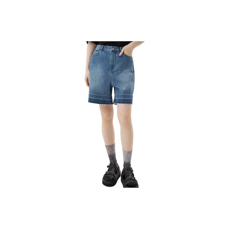 Broadcast Denim Shorts Women's Denim Blue-1