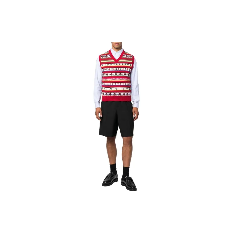 KENZO Logo Jacquard Knit Vest-1