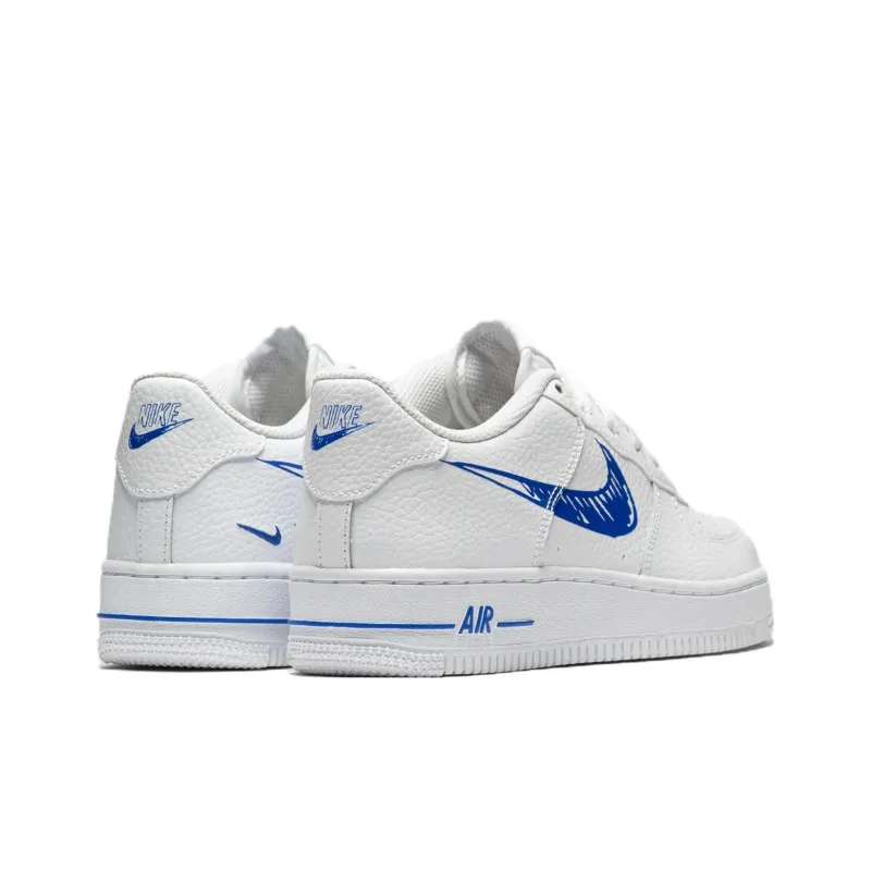 Nike Air Force 1 Low Sketch White Royal GS-3
