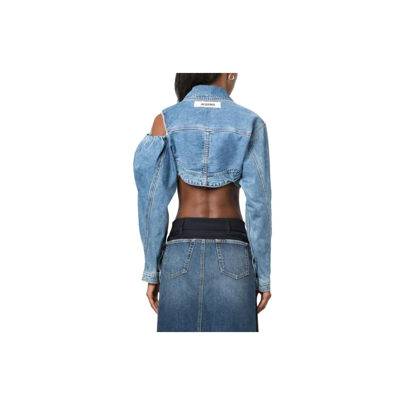 Jacquemus La Chemise De Nimes Linon Jacket 'Light Blue/Tabac'-2