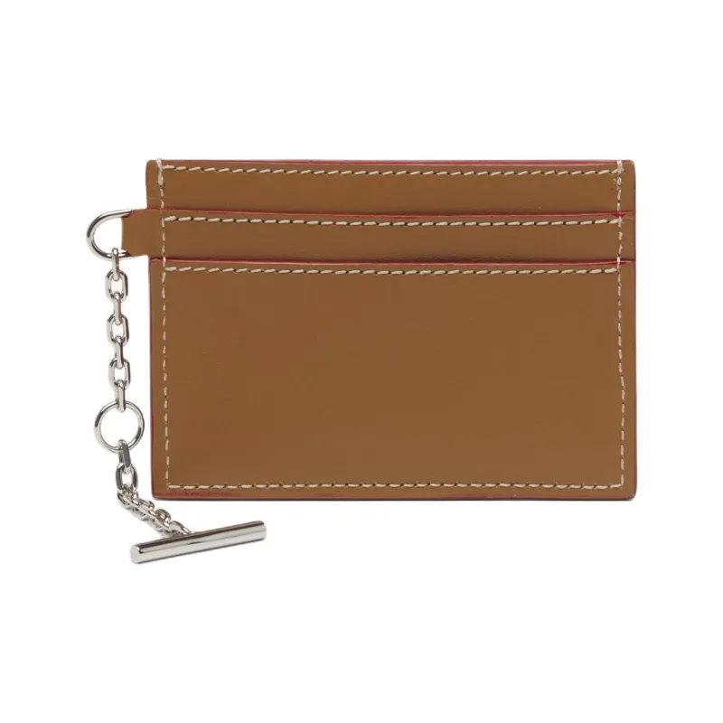 Alexander McQueen Cow Leather Card Holder Regular Women's Walnut-1