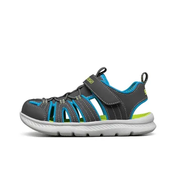 Skechers Kids Anti Slip And Wear Resistant Breathable Children's Sandals Green Gray Black Teenagers