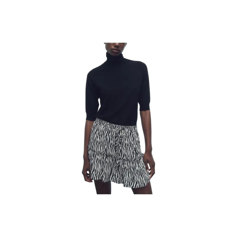 ZARA Casual Shorts Women's Zebra Print-2