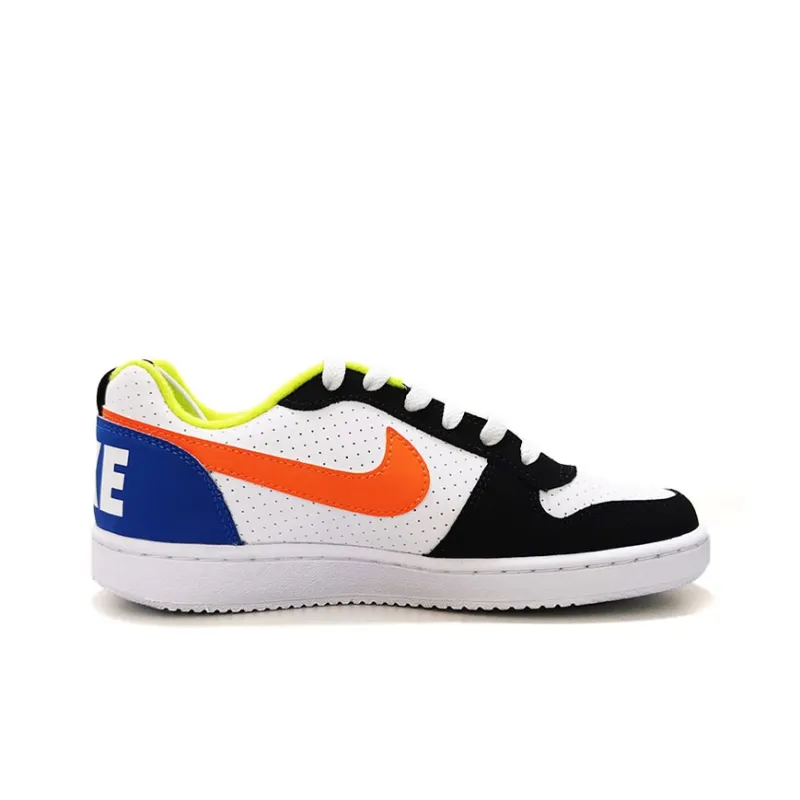 Nike Court Borough Low GS 'Black Orange Blue'-4