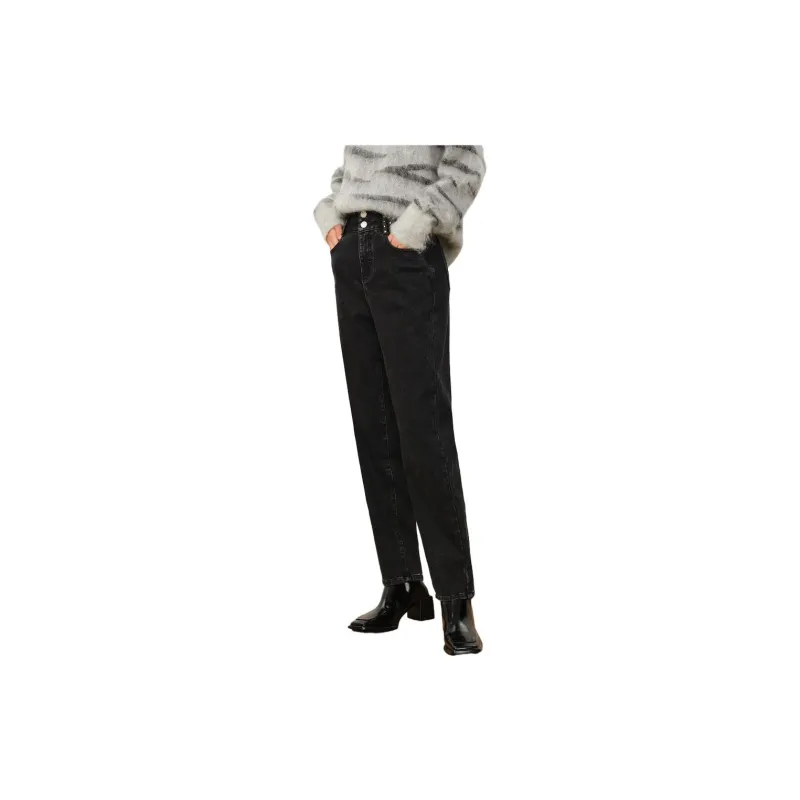 JZ. ANNAKRO Jeans Women's Plain Black-3