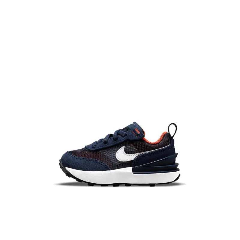 Nike Waffle One Low Top Sports Casual Shoes Blue Orange Infant And Toddler-0