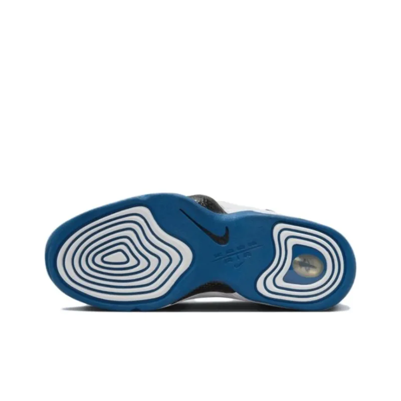Nike Air Penny II Cushioning Abrasion Resistant Balance Low Top Kids' Running Shoes Blue Teenagers-4