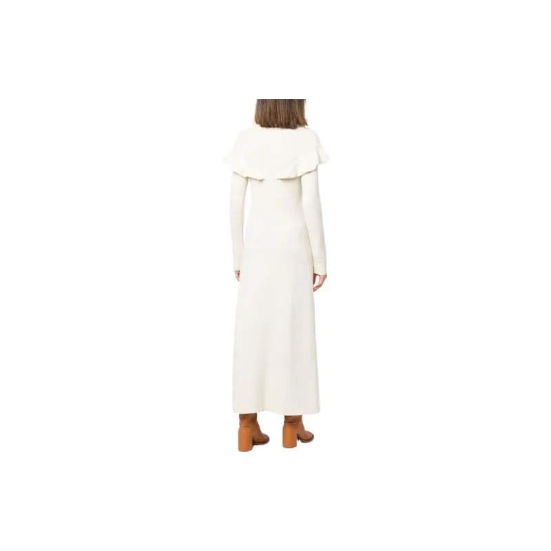 Chloé Long-Sleeved Dresses Women's White-2