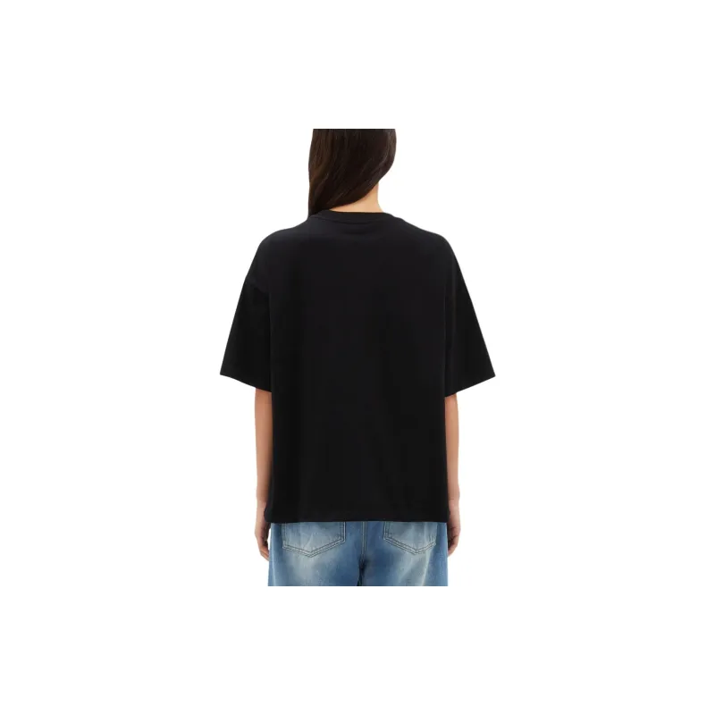 MSGM Graphic Printed Crewneck T Shirt-3