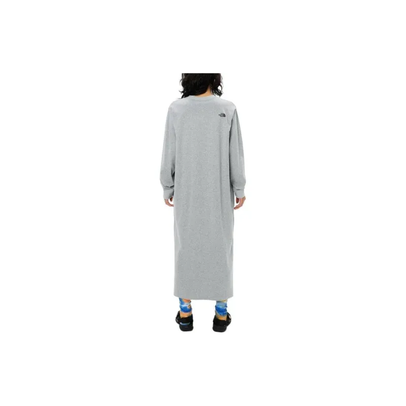 THE NORTH FACE Long Sleeved Dresses Women's Gray-3