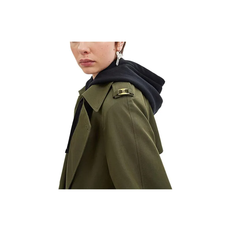 COACH FW24 Trench Coat Women's Green-2