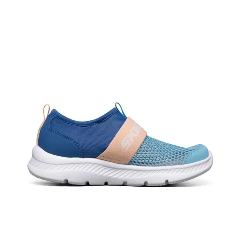 Skechers Comfy Flex 2.0 Anti Slip Wear Resistant Low Top Kids' Running Shoes Blue Teenagers-1