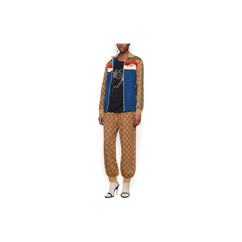 GUCCI Logo T shirt With Shooting Stars-3