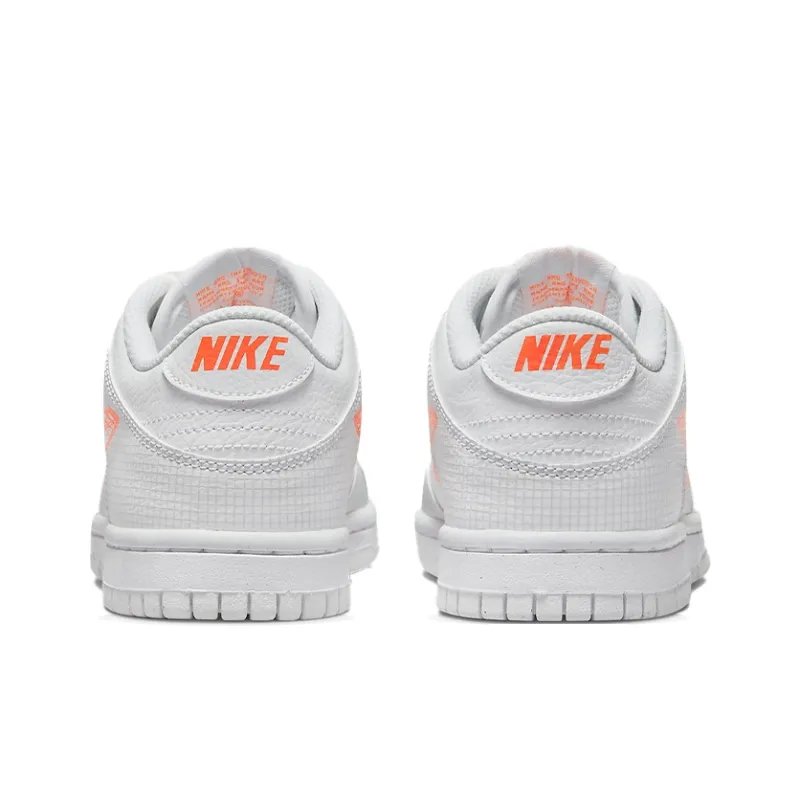 Nike Dunk Low SE 3D Swoosh Pure Platinum Total Orange GS-4