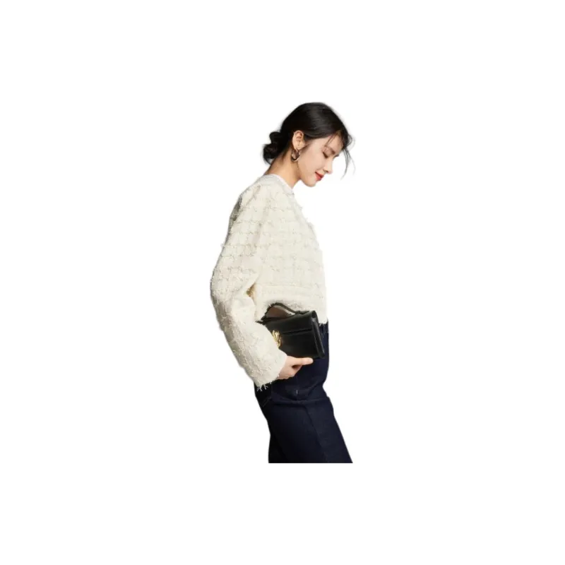CHUMIAN Cropped Coats Women's-1