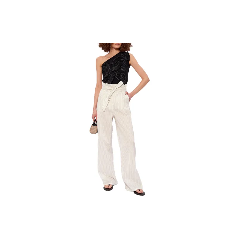 MaxMara Xero Striped Straight Leg Trousers-1