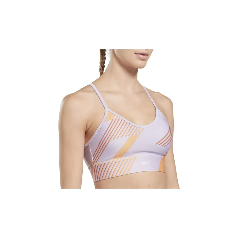 Reebok WOR TRAIN AOP BRA Sports Underwear Women's Purple-4
