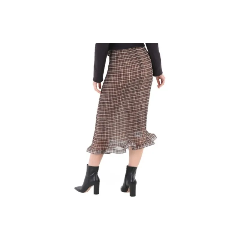 Burberry Casual Long Skirts Women's Red-3