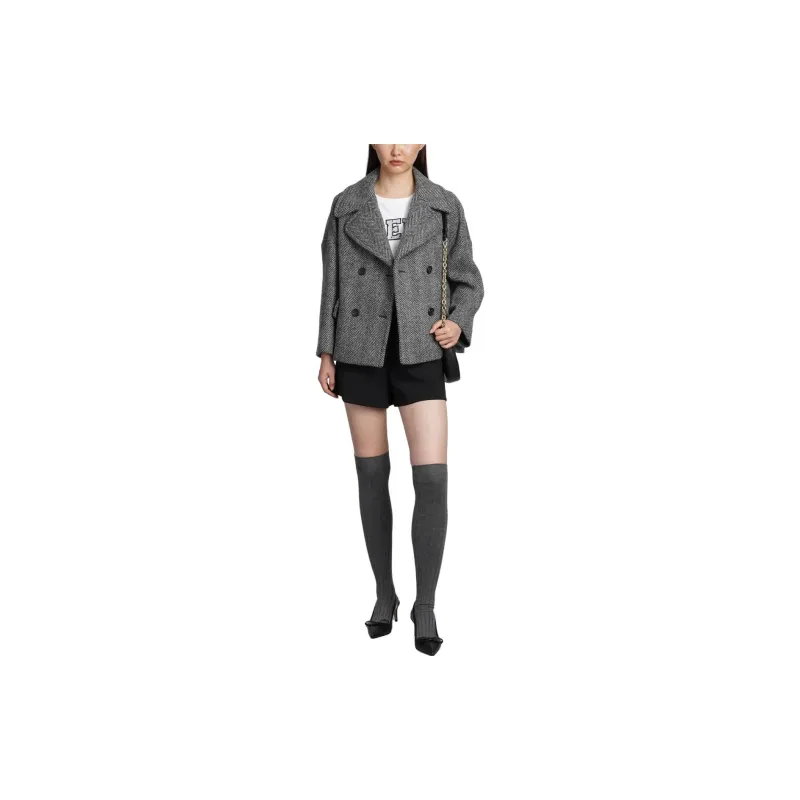 RED VALENTINO Coats Women's Gray-2