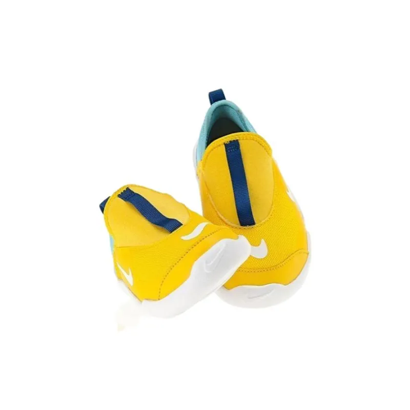 Nike Lil' Swoosh Low Top Running Shoes Yellow Blue Infant And Toddler-3
