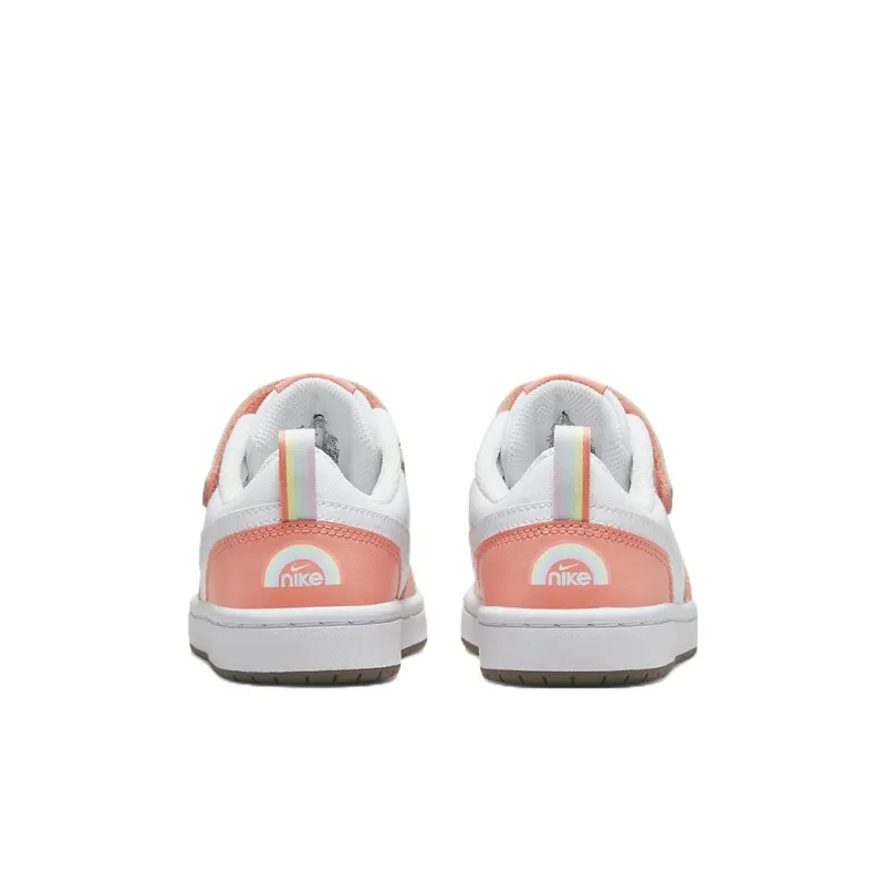 Nike Court Borough Low 2 White Light Madder Root PS-4
