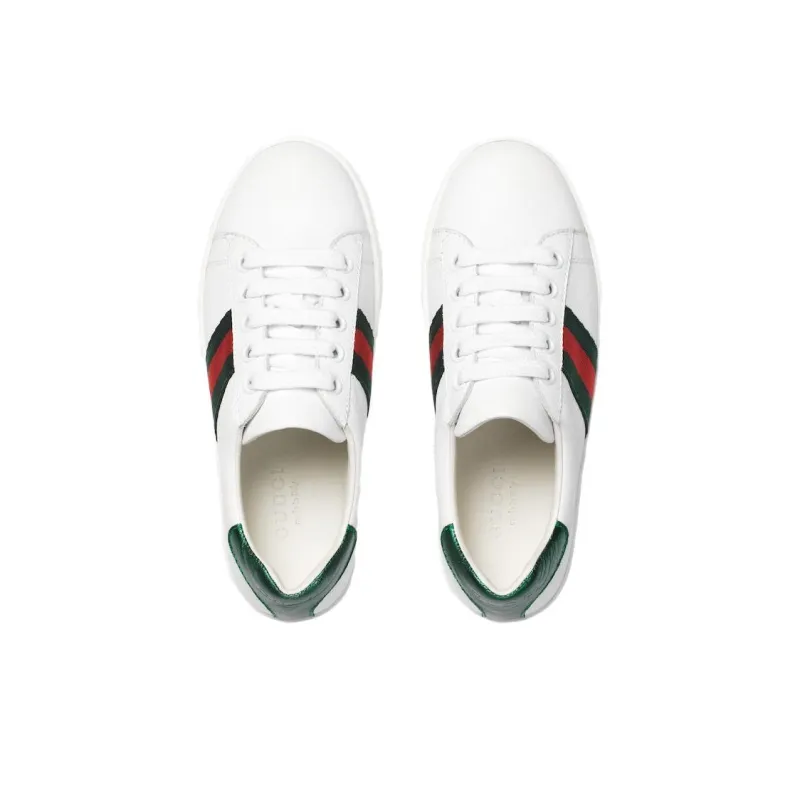 GUCCI Kids Web-trim Low-top Sneakers-3