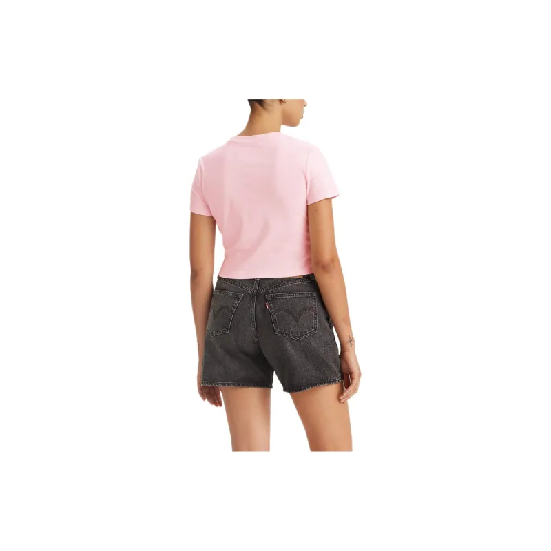 Levis T-Shirts Women's Red-1