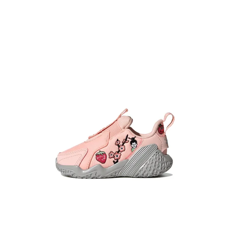 Cleofus x Adidas 4Uture Rnr Ac I Anti Slip Wear Resistant Low Top Running Shoes Pink Gray Infant And Toddler-0