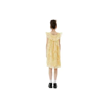 SUNIRIROR Short-Sleeved Dresses Women's Yellow