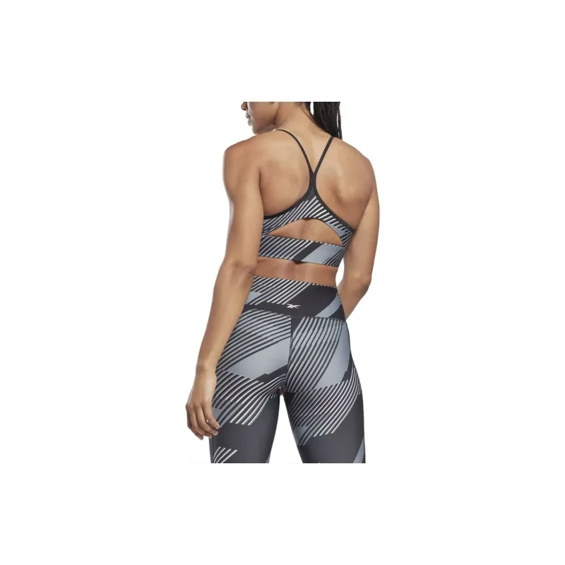 Reebok WOR TRAIN AOP BRA Sports Underwear Women's Black-3