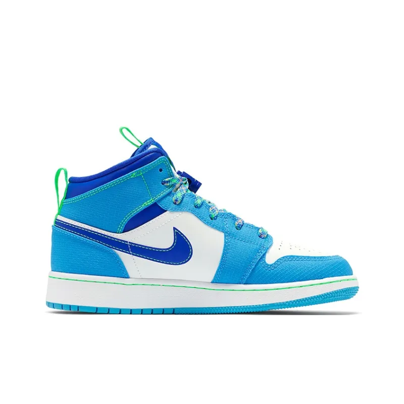 Jordan 1 Mid SE Sprite Blue GS-1