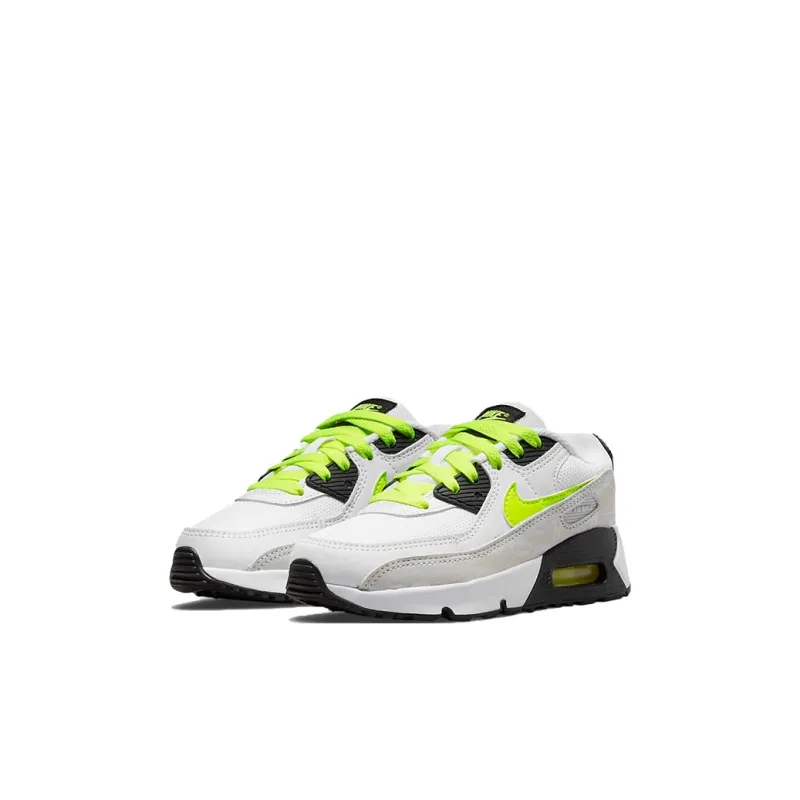 Nike Air Max 90 Leather White Volt GS-2