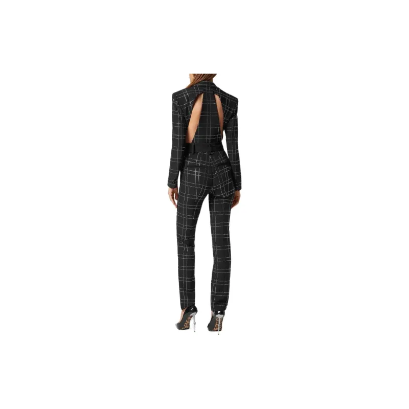 PHILIPP PLEIN Cady Strass Cut out Jumpsuit-2