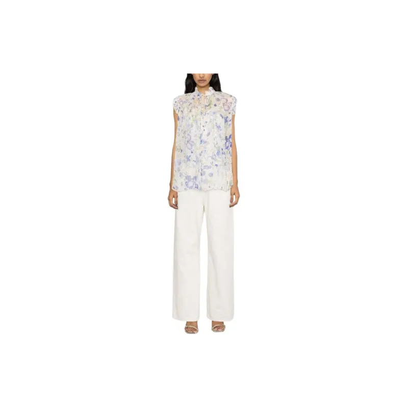 Zimmermann Natura Frilled Tank Top-1