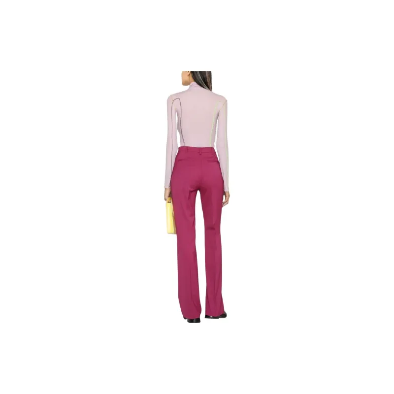 PINKO FW22 Knitted Sweatpants Women's Pink-2